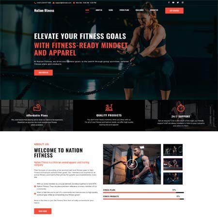 Fitness Website